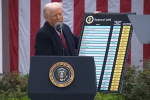 Trump revelou sua planilha de tarifas